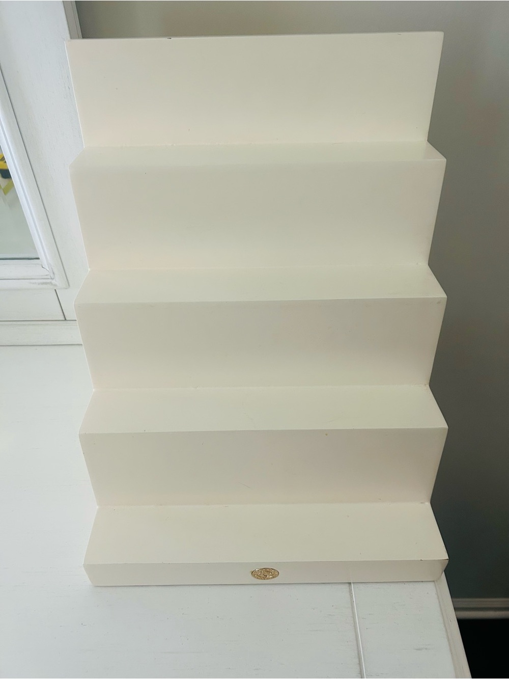 White Display Stair Shelf - Picture 3 of 9